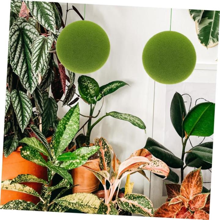 2St Simulierter Moosball imitierte grüne Moossteine Dekor fensterdeko selber Machen künstlich kunstpflanze kunstplflanze Requisiten aus Mooskugeln DIY blumenkunst versorgung Scha