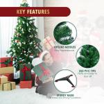 Kunstkerstboom Nordmann-spar 120 cm, 225 takken, dennenboom klein, spuitgieten, groen, Cushhom