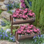 Künstlicher Blumenstrauss Azalee 33 cm Pink Kunstpflanzen Kunstblumen Künstliche Blumen Pflanzen Kunstblumenstrauß für Zuhause Tisch Büro 0516