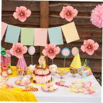 10 Stück Papierblumen Schmücken Papierblumen Hängende Dekore Party Papierblumen Zubehör Dekorationspapier