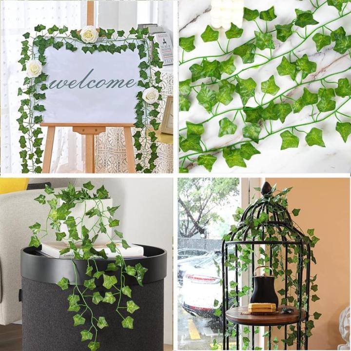 Kunstklimopslinger, 6 stuks, 10,5 m, voor kantoor, keuken, tuin, feest, wanddecoratie