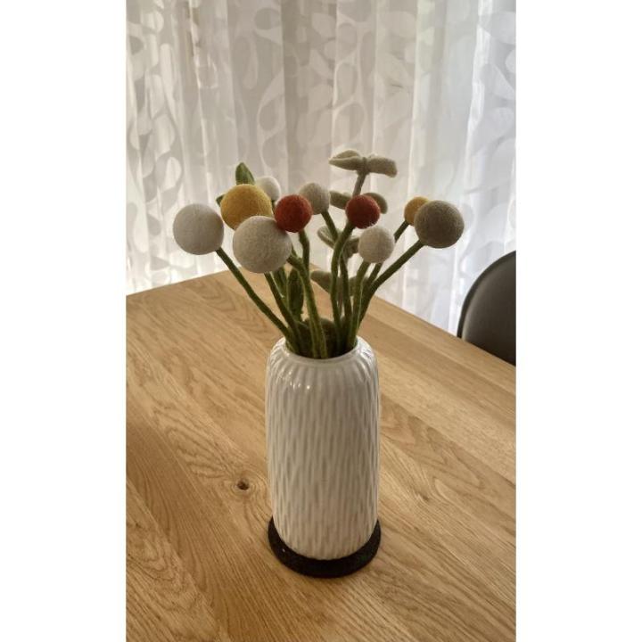 - Vilten bloemen boeket bloemen van vilt - boeket bloemen - Fair Trade - handgemaakt (woestijnzand), enkele bloem: 31cm