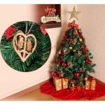 6 kerstboom decoraties houten, 3D kerstdecoratie kerstboom, kerstboomdecoratie met hangtafels van hout,kerstboom decoratie voor het decoreren van kerstboom,DIY Xmas Party Supplies