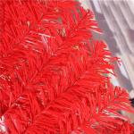 Leichter Tisch-Weihnachtsbaum mit Ständer for kleine Weihnachtsdekoration, PVC-Tannenbaum, Kleiner Weihnachtsbaum, mehrfarbiger künstlicher Weihnachtsbaum(Red,90cm/3ft)