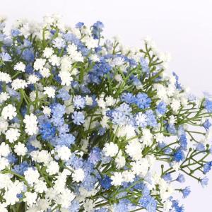 Gypsophila , 10 stuks, Gypsophila , Gypsophila, namaakbloemen, boeketten voor bruiloft, bruid, feest, woondecoratie (blauw en wit)