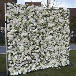 Weiße Pfingstrosen-Blumenwand, Kunstblumen-Hintergrundwand, Blumenarrangement-Blumen-Wandpaneel-Set, Seiden-Hortensie-Rosen-Blumenpaneel Für Fotohintergrund, Home-Party, Hochzeit