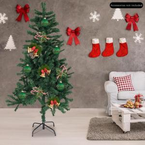 152,4cm Künstlicher Weihnachtsbaum, Künstlicher Grüner Weihnachtsbaum mit Stand, Weihnachtsdekoration, Englische Installationsanweisung