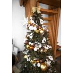 Kunstkerstboom 200 cm Kaukasus-sparren dennenboom incl. boomstandaard kunstkerstboom snelle montage insteeksysteem natuurgetrouwe look