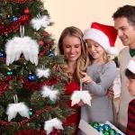 10 stuks kerstengelenvleugels, witte kerstboomversiering, kerstversiering, witte engelenvleugels, kerstversiering voor kerstfeest, decoratie, doe-het-zelf handwerk