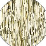 10x klatergoud - goudkleurige klatergoudslinger voor Kerstmis - kerstboomversiering voor de kerstboom - klatergoudgordijn met gladde draden (goudkleurig - 10 stuks)