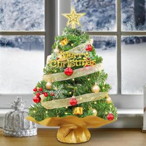 Festive Tree, Cute Table Tree, Pre Lit Tree Holiday Tabletop Decoration, Christmas Tree Ornament, Faux Christmas Tree, Seasonal Home Decors, Compact Christmas Tree, Colorful Tablet