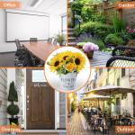 Kunstplant Zonnebloemen, Decoratieve in Pot Metaal, Nep Groene Potplanten, Mini Kunstmatige Zonnebloemen Bureauplanten, Klein Binnen Buiten Decor Huis Kantoor Keuken Tuin
