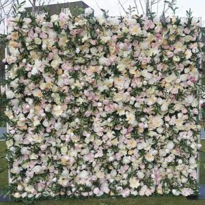 Künstliche Blumen-Wandpaneele, Blumen-Wandmatte, Seidenrosen-Blumenpaneele Für Hintergrund, Hochzeit, Wanddekoration(2.4M*3M)