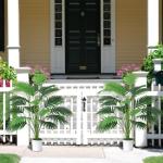 Kunstpalmbladeren, plant in pot, kunstmatige tropische monstera, groene bladeren, Hawaiiaanse Monstera-plant, 18 takken, 71 cm, splitphilo-plant, grote groene plant