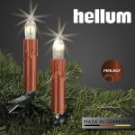 Lichtsnoer kerstboom, 20 boomkaarsen, 13,3 m, made-in-Duitsland, lichtketting met stekker, deelbaar, kerstverlichting met filament, kerstboomkaarsen 814033