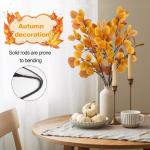6 eucalyptus decoratieve kunstherfstbladeren takken, kunstbloemen herfstbloemen herfstbloemen kunstbladeren, herfsttakken herfstbladeren decoratieve takken geel voor herfstdecorati