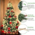 Nordmann Premium kunstkerstboom, 210 cm, natuurgetrouwe voorbehandelde dennennaalden, dichte takken, dennenboom met handgemaakte houten standaard, 600 takjes