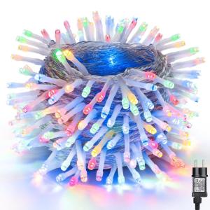 Kerstboomverlichting Meerkleurig, 20M 200 LED Lichtsnoer, Waterdicht Lichtketting, Kerstlichtsnoer, voor binnen en buiten, 8 verlichtingsmodi, Timerfuncties, Decoratie Kerstmis