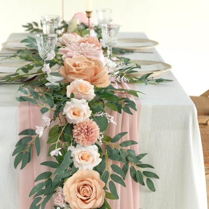 Gemischte Kunstblumen, Verschiedene Künstliche Seidenblumen mit Dahlien Rosen mit Stiel für DIY Basteln Hochzeitssträuße, Tafelaufsätze, Kuchenblumen, Arrangements, Party Heim