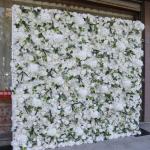 Weißer Stoff, Hintergrund, Blumenwand, Hintergrundwand, Blumenarrangement, Blumen-Wandpaneel-Set, Seiden-Hortensie-Blumenpaneel Für Fotohintergrund, Home-Party, Hochzeit(3 * 3m/9