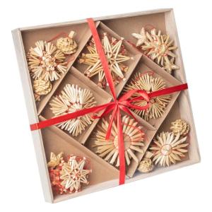 40 stuks strosterren hangers, grote strosterren, kerstboomversiering, stroornamenten, kerstboom, top, ster, vakantie, hanger voor Kerstmis, thuis, feestdecoratie