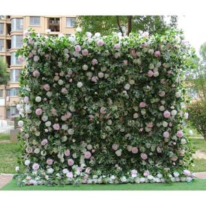 Blumen-Wandpaneel-Set, Künstlicher Wandblumen-Hintergrund, 3D-Seiden-Hortensien-Rosen-Blumenpaneel Für Fotohintergrund, Zuhause, Party, Hochzeit, Hintergrunddekoration(3M*3M)