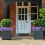 Kunstplanten, bloemen, in pot, net echt uv-bestendig, 10 bundels , , balkonplanten, struiken, decoratie, kunstbloem, lavendel voor tafel, huis, tuindecoratie