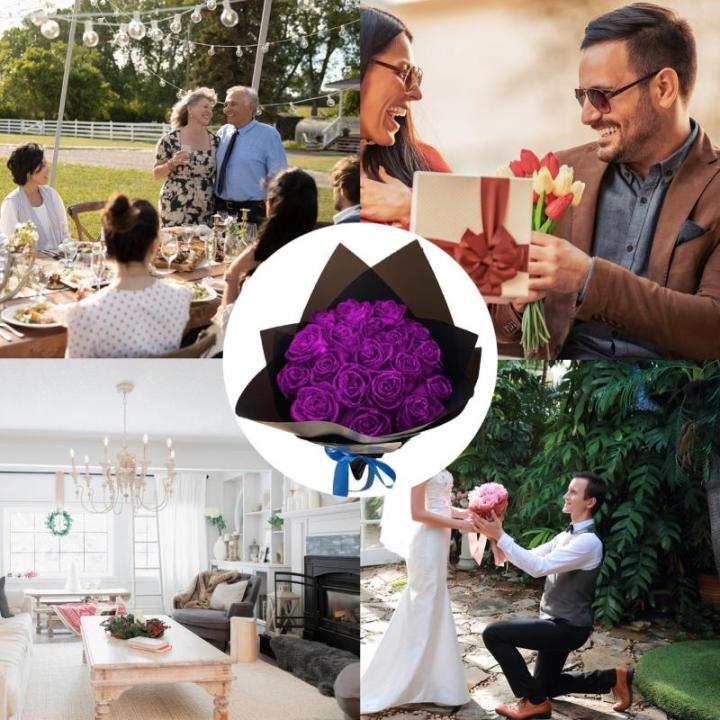 Künstlicher Rosenblumenstrauß – Bouquet, romantische gefälschte unsterbliche Rosenblumen | Hochzeitsstrauß, Home Party Dekoration für Freundin