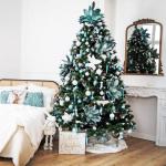 Kunstkerstboom, 250 cm, diamantgrenen met kunstschaar, kunstkerstboom