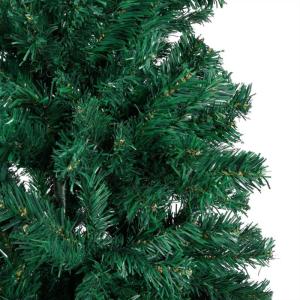 Kunstkerstboom met verlichting en ballen, dennenboom, kerstboom, decoratieve boom, kunstboom, kerstdecoratie, kerstdecoratie, kerstsfeer, kerstdecoraties, groen, 210 cm