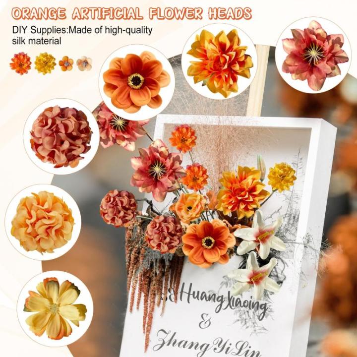 40 stuks om te knutselen, kleine bloemkoppen, 4 ~ 7 cm, mini-, bloemhoofdjes, decoratie, zijden bloemen, bloemendecoratie, rozen, hortensia's voor taartdecoratie