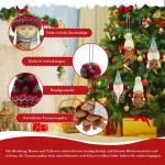 Kleine kerstversiering, 8 stuks dennenappels, kerstboom, kerstkabouter, kleine dennenappels, decoratie, mini-kabouter, boomversiering, Kerstmis, decoratieve kabouter, kersthanger