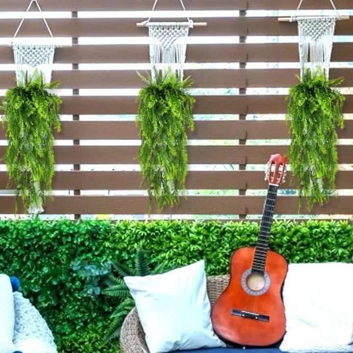 8 stuks , hangende , kunstvarens, kunstplant, hangende groene planten, weerbestendig, balkonplanten voor binnen en buiten, bruiloft, tuin, outdoor decoratie
