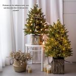 Kerstboom kunstmatige groene kerstboom, doe-het-zelf tafelkerstboom in pot, kerstboom 45 cm, 60 cm, 70 cm, 90 cm