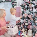 24 stuks glitter roze bessen stelen, kunstmatige rode bessen plukken, glitter, roze bessen, takken, kerstbessen, steel, picks voor kerstboom, doe-het-zelf, knutselen, bruiloft, vak