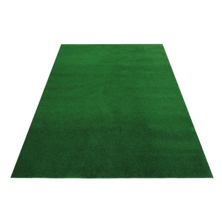Pemba Kunstgras, groen, hoogte: 6 mm, kunstgrastapijt met noppen, weerbestendig, sneldrogend, outdoor, balkon, terras en tuin, 400 x 920 cm