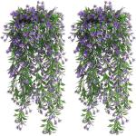 4 stuks , hangende kunstbloemen, decoratie, kunstklimop, kunstbloemen, hangplanten, kunstbloemen als echte vines, voor tuin, balkon, decoratie, blauw-paars