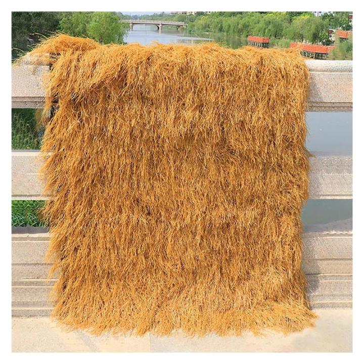 Künstliche Strohdach,Simuliertes Palmblatt-Gras-Strohdach,Gefälschtes Stroh,Künstliche Strohdachabdeckung,Künstliche Mexikanische Strohrolle,PE-Kunststoffpalmen-Dachrasenrolle 