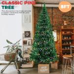 Künstlicher Weihnachtsbaum, Tanne, Bleistift, Tannenbaum, Tannenbaum, aufklappbarer Weihnachtsbaum, inklusive Ständer, Tannennadel-Weihnachtsbaum mit dicken Zweigspitzen, Weihnac