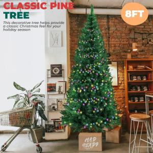 Künstlicher Weihnachtsbaum, Tanne, Bleistift, Tannenbaum, Tannenbaum, aufklappbarer Weihnachtsbaum, inklusive Ständer, Tannennadel-Weihnachtsbaum mit dicken Zweigspitzen, Weihnac