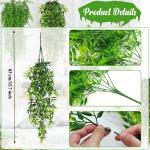 Hangende , bamboebladeren, 3 stuks, voor aan de muur, hangende planten, , , , hangend voor muur, binnen, buiten, balkon, tuin, bruiloft, decoratie