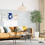 Kunstmatige olijfboom, 180 cm, kunstplant, grote olijfboom, kunstboom, ziet eruit als echt voor woonkamer, slaapkamer, kantoor, decoratie