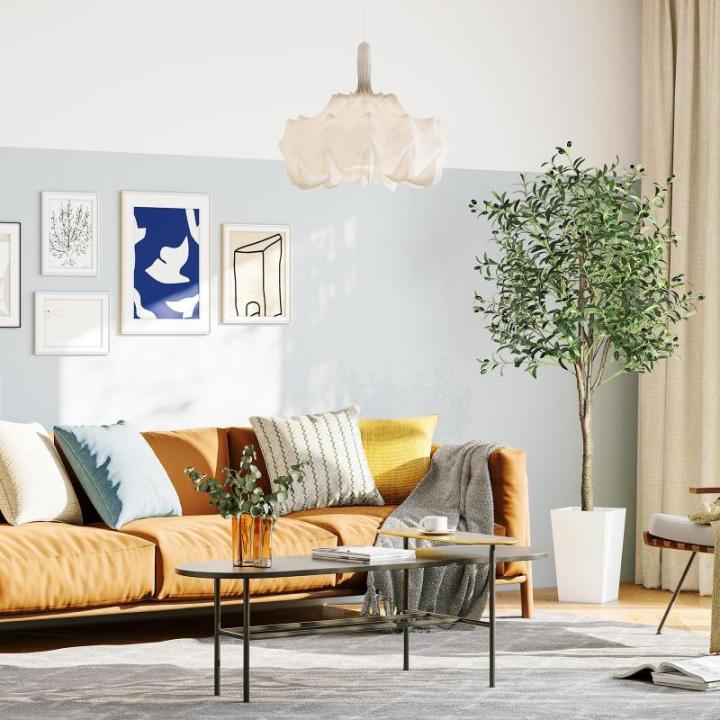 Kunstmatige olijfboom, 180 cm, kunstplant, grote olijfboom, kunstboom, ziet eruit als echt voor woonkamer, slaapkamer, kantoor, decoratie