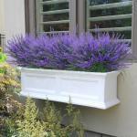 12 bundels kunstbloemen, balkon, weerbestendig, kunstbloemen, outdoor, uv-bestendig, , plastic boeket, voor balkonbakken, tuin, raamdecoratie, paars