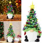 Zwerg-Weihnachtsbaum – Zwerg-Weihnachtsbäume, kleine Weihnachtswichtel, Dekoration, Weihnachtsdekoration, für Tisch, Zuhause, Zimmer, Tisch, Kamin, Büros, Halloween, Thanksgiv