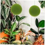 3st Simulierter Moosball Künstliche Mooskugeln Blumenmoos Moosige Steine Außenvase Künstliches Grünes Moos Topiary-Kugeln Hängen Dekor Gefälschte Mooskugeln Kunstmoos Beflock