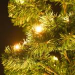 Spiraal-kerstboom met verlichting en standaard, groen, 150 cm, decoratieve boom, kunstboom met standaard, dennenboom, Kerstmis, kunstkerstboom voor kerstdecoratie