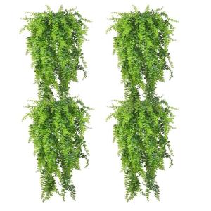 4 stuks kunstplanten, realistische klimop, 90 cm lengte, hangende kunstplanten, planten, plastic planten voor binnen en buiten, kunstplant voor decoratie thuis, keuken, tuin, kanto