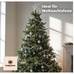 Nordmann Kunstkerstboom, groen, 180 cm, bedrieglijk echte en natuurgetrouwe dennenboom, met standaard, 180 cm premium