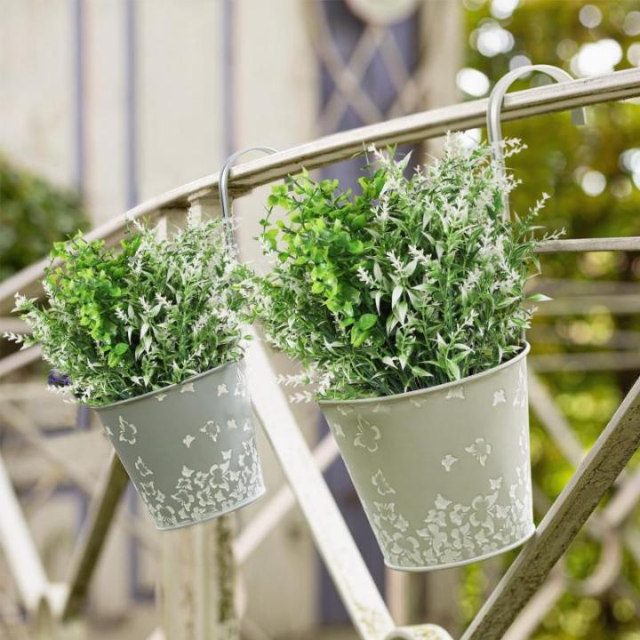 6 STKS Kunstplanten Outdoor Plastic Nep Planten UV Bestand Outdoor Planten Faux Bloemen Bulk Voor Indoor Outdoor Opknoping Planter Tuin Venster Doos Thuis Bruiloft Decor